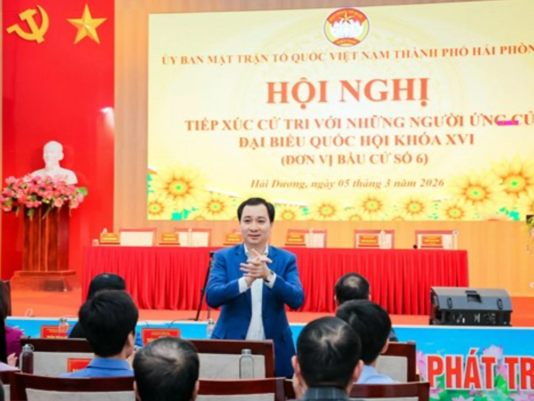 Đồng chí Vũ Văn Tiến - Trưởng Ban Tuyên giáo Ủy ban Trung ương MTTQ Việt Nam trúng cử Đại biểu Quốc hội khóa XVI