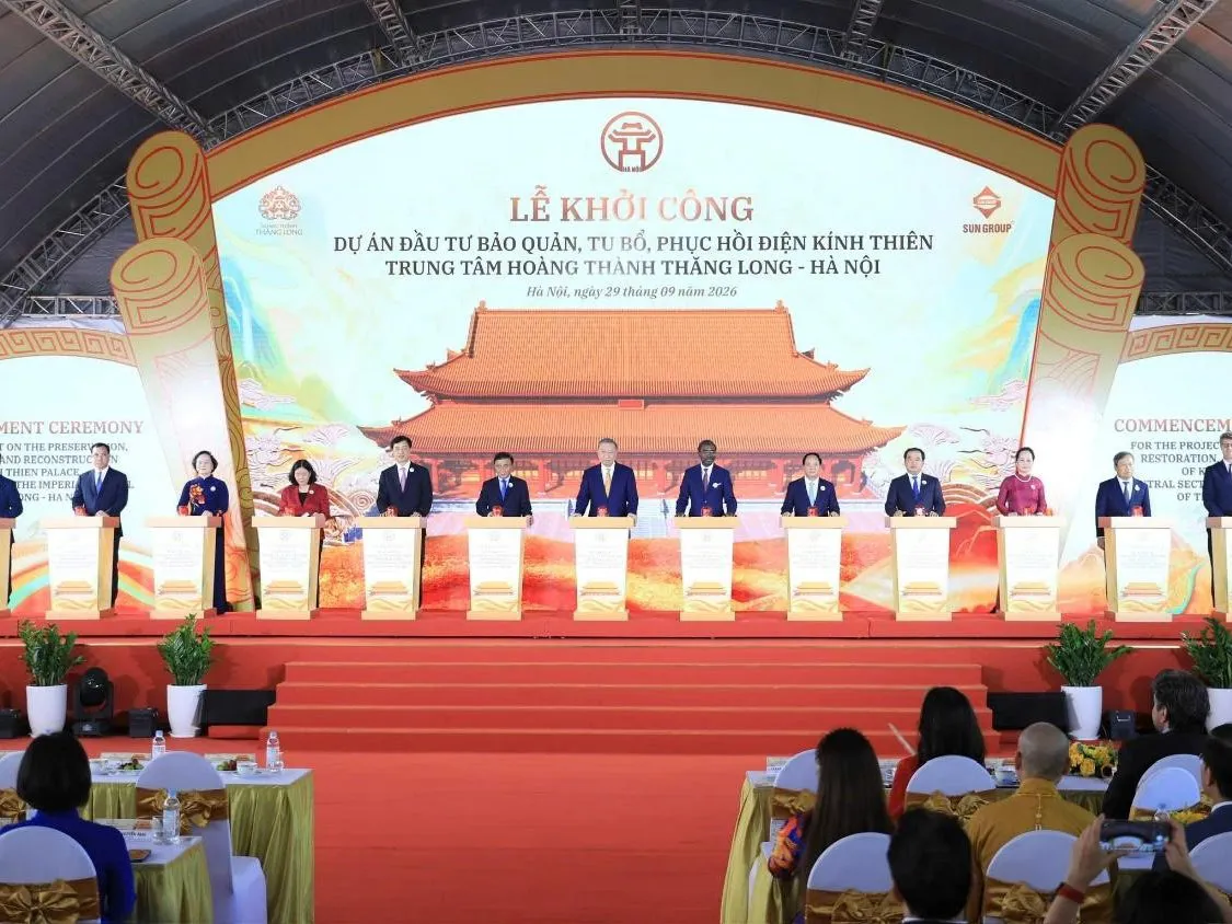 Hà Nội: Khởi công Dự án đầu tư bảo quản, tu bổ, phục hồi Điện Kính Thiên