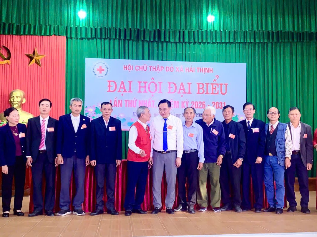 Hội Chữ thập đỏ xã Hải Thịnh (Ninh Bình) tổ chức Đại hội đại biểu lần thứ nhất, nhiệm kỳ 2026-2031