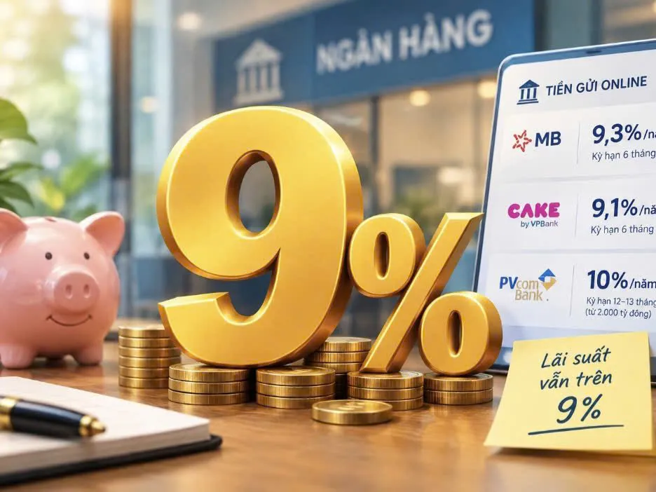 Lãi suất đã giảm: Vẫn dễ dàng tìm ưu đãi trên 9%/năm