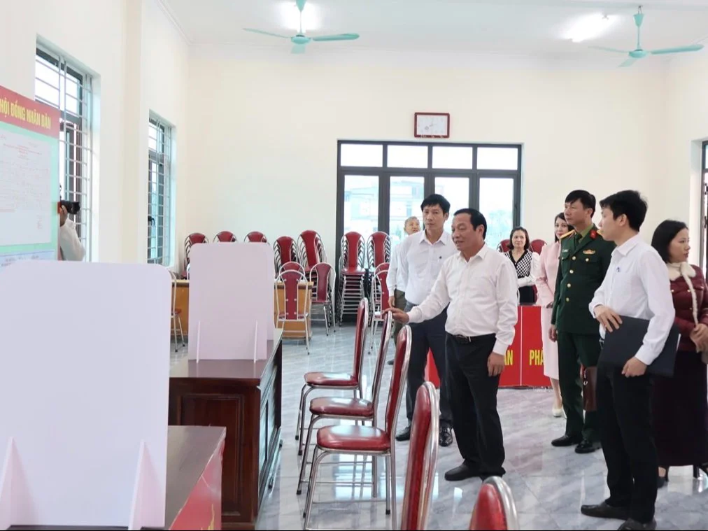Lãnh đạo TP.Hải Phòng kiểm tra công tác chuẩn bị bầu cử tại một số địa phương