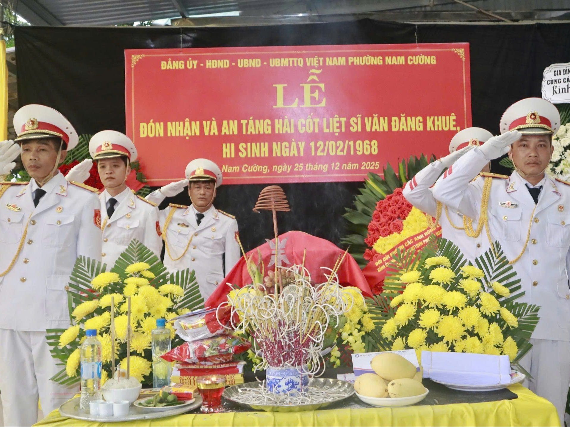 Lào Cai: Đón hài cốt liệt sĩ Văn Đăng Khuê trở về đất mẹ sau 59 năm