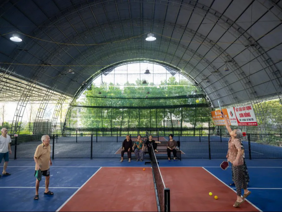 Người cao tuổi tìm niềm vui vận động với pickleball tại viện dưỡng lão