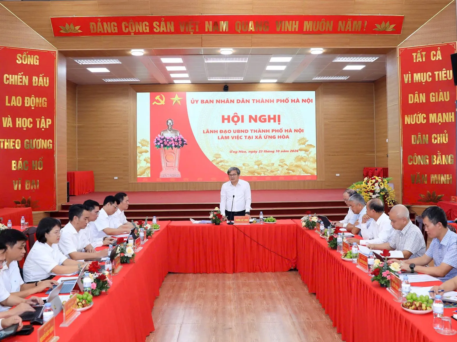 Phó Chủ tịch UBND thành phố Hà Nội Trương Việt Dũng: Ứng Hòa ưu tiên hạ tầng, tạo động lực phát triển công nghiệp