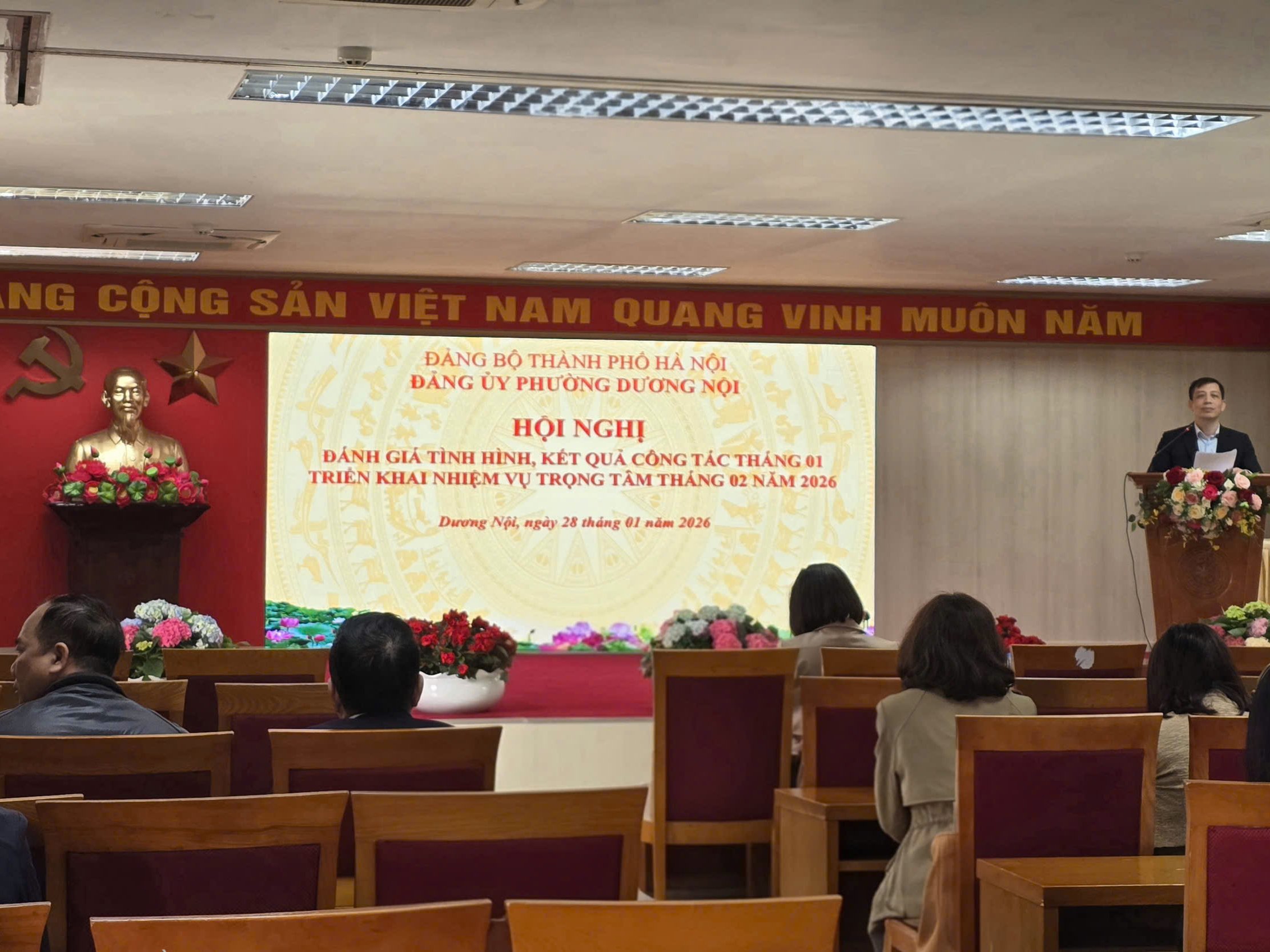 Phường Dương Nội tập trung triển khai các nhiệm vụ trọng tâm tháng 02/2026