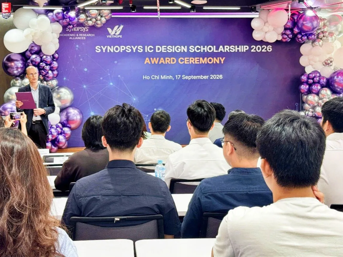 Synopsys và VietHope: Tổ chức Lễ trao Học bổng Thiết kế Vi mạch Synopsys 2026