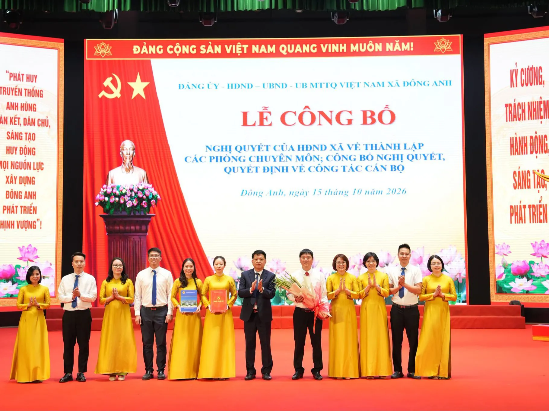 Xã Đông Anh kiện toàn tổ chức bộ máy, nâng cao hiệu quả hoạt động chính quyền
