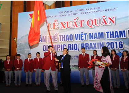 Lễ thượng cờ đoàn TTVN tại Olympic Rio tổ chức ngày 2/8