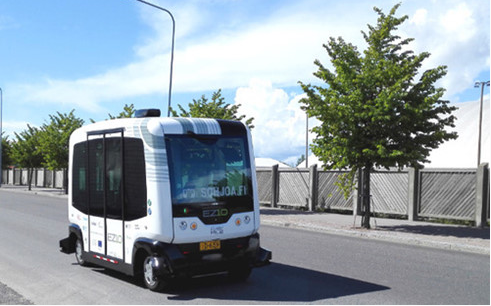 Xe buýt điện tự lái đã lăn bánh tại Phần Lan