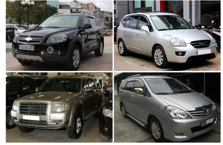 Ô tô cũ 7 chỗ tầm giá 500 triệu đồng phổ biến tại Việt Nam