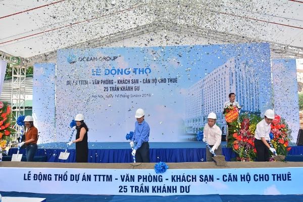 OceanGroup động thổ Tổ hợp Dự án tại Hà Nội
