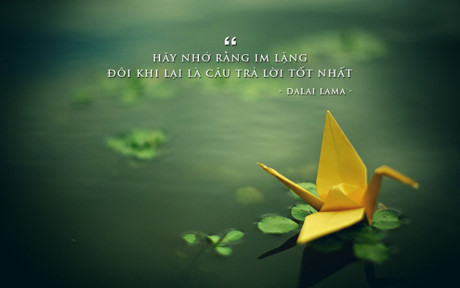 Im lặng là một nghệ thuật sống