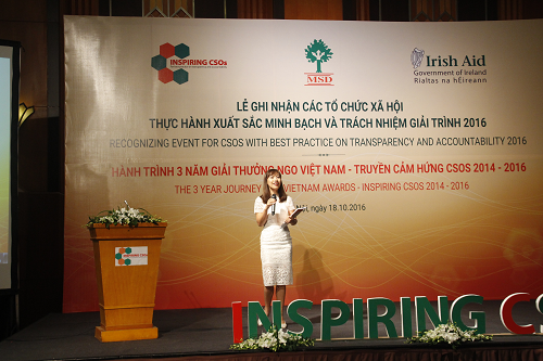 Lễ ghi nhận các tổ chức thực hành tốt Minh bạch và Trách nhiệm giải trình năm 2016