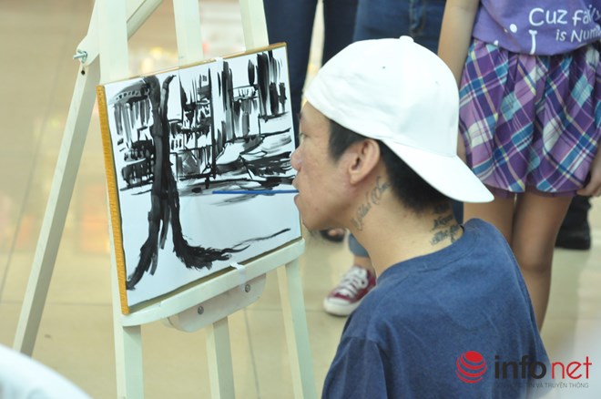 Điều chưa biết về họa sĩ 9X vẽ tranh bằng miệng Lê Minh Châu