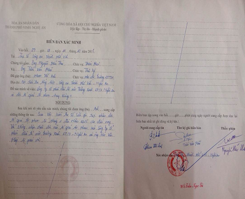 Công an Tp Vinh có từ chối tiếp nhận đơn tố giác tội phạm?