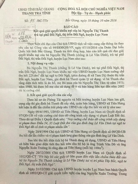 Vụ thương binh nặng hơn 20 năm đi đòi đất ở Bắc Giang: Thanh tra tỉnh kết luận hàng loạt sai phạm