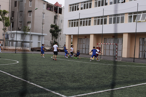 Giao hữu bóng đã giữa Hoanhap.vn với Đoàn 595