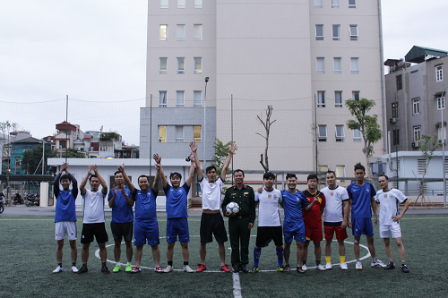 Giao hữu bóng đã giữa Hoanhap.vn với Đoàn 595