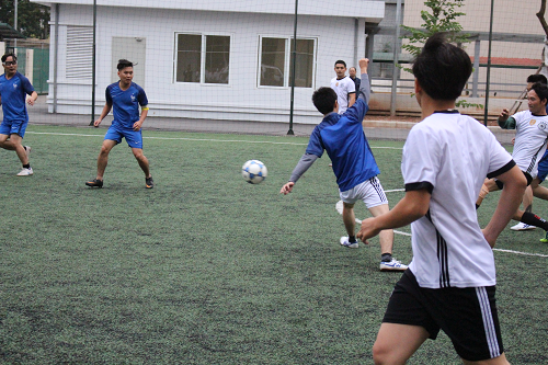 Giao hữu bóng đã giữa Hoanhap.vn với Đoàn 595