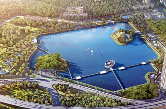 Hồ điều hòa, sông tự nhiên… làm nên bản sắc riêng cho đô thị hiện đại