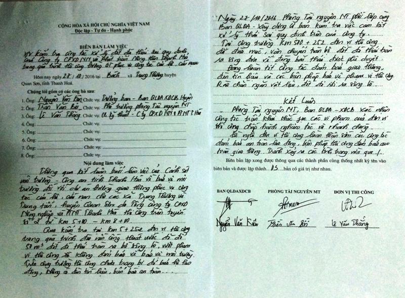 Thanh Hoá: “Trảm” nhà thầu “đổ tạm” đất đá thải xuống sông Lò