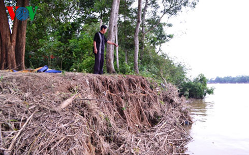 Sạt lở bờ sông Thạch Hãn, người dân “sống trong sợ hãi”