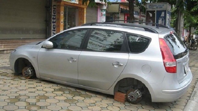 Làm thế nào để chống mất trộm bánh xe?