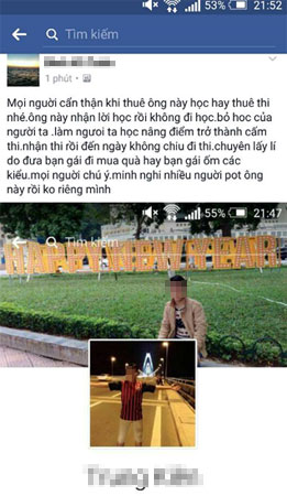 Dịch vụ học hộ thi thuê nở rộ trên mạng xã hội Facebook