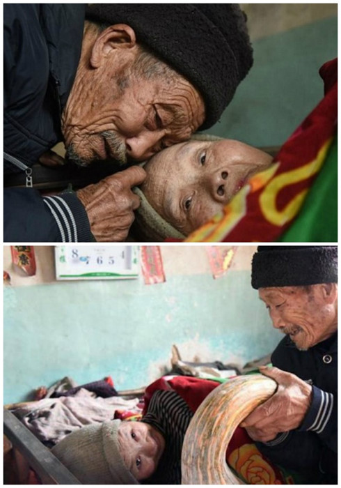 Câu chuyện cảm động về người đàn ông dành 56 năm chăm sóc vợ bị liệt