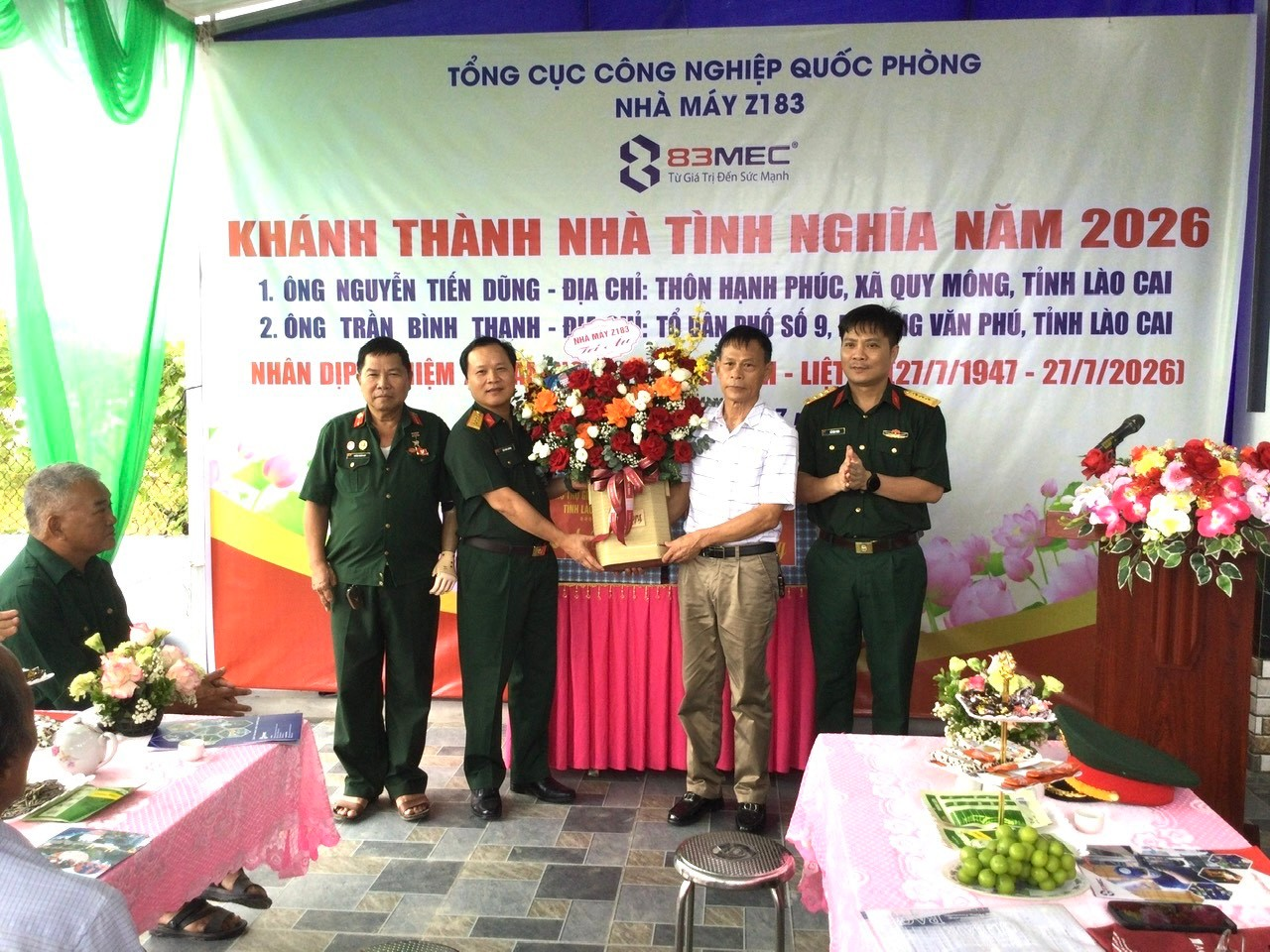 Lào Cai: Trao nhà tình nghĩa cho thương binh và nạn nhân chất độc da cam