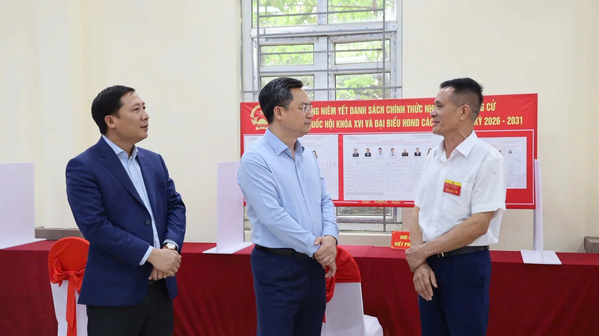 Quang Minh sẵn sàng cho điểm cầu truyền hình trực tiếp ngày bầu cử