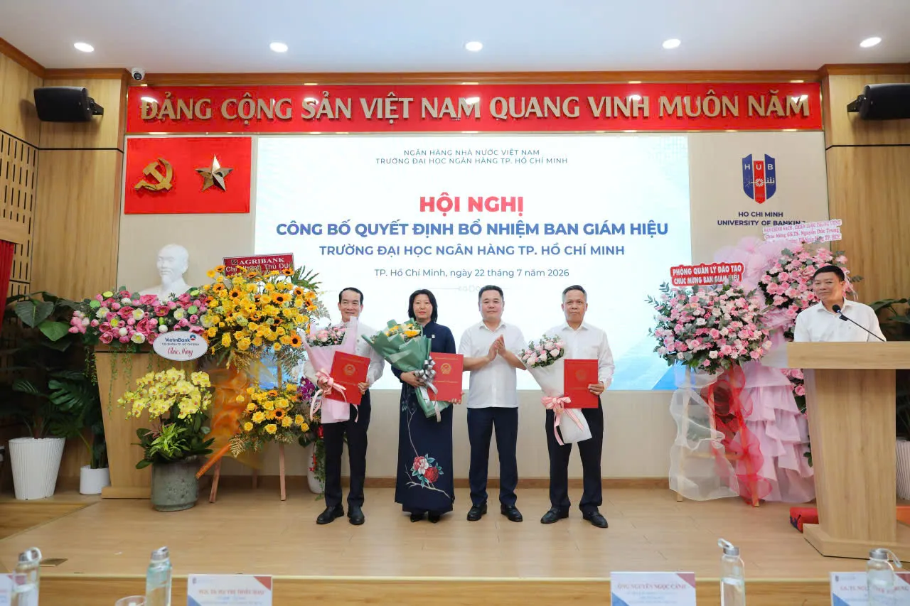 Kiện toàn Ban Giám hiệu Trường Đại học Ngân hàng TP. Hồ Chí Minh bước vào giai đoạn phát triển mới