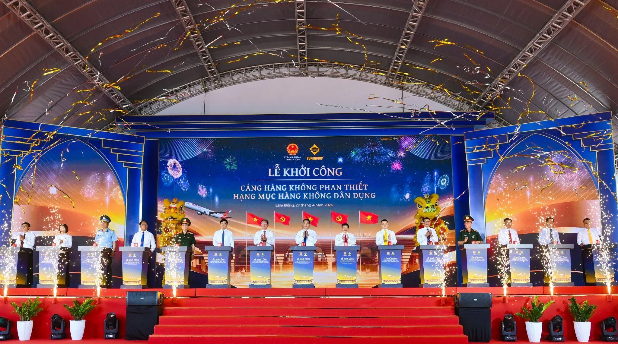 Sun Group khởi công Cảng hàng không dân dụng Phan Thiết hơn 3.900 tỷ đồng