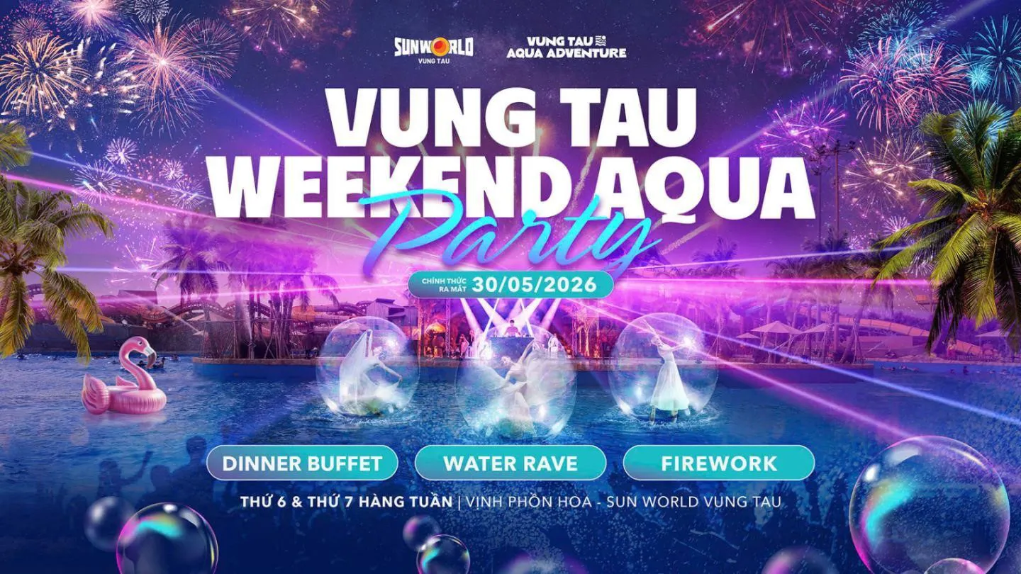 Công viên nước Sun World Vung Tau sẽ bắn pháo hoa vào mỗi cuối tuần