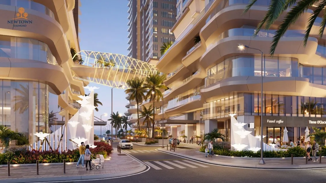 Tầm nhìn sân gôn nâng tầm giá trị Sky Villa Newtown Diamond