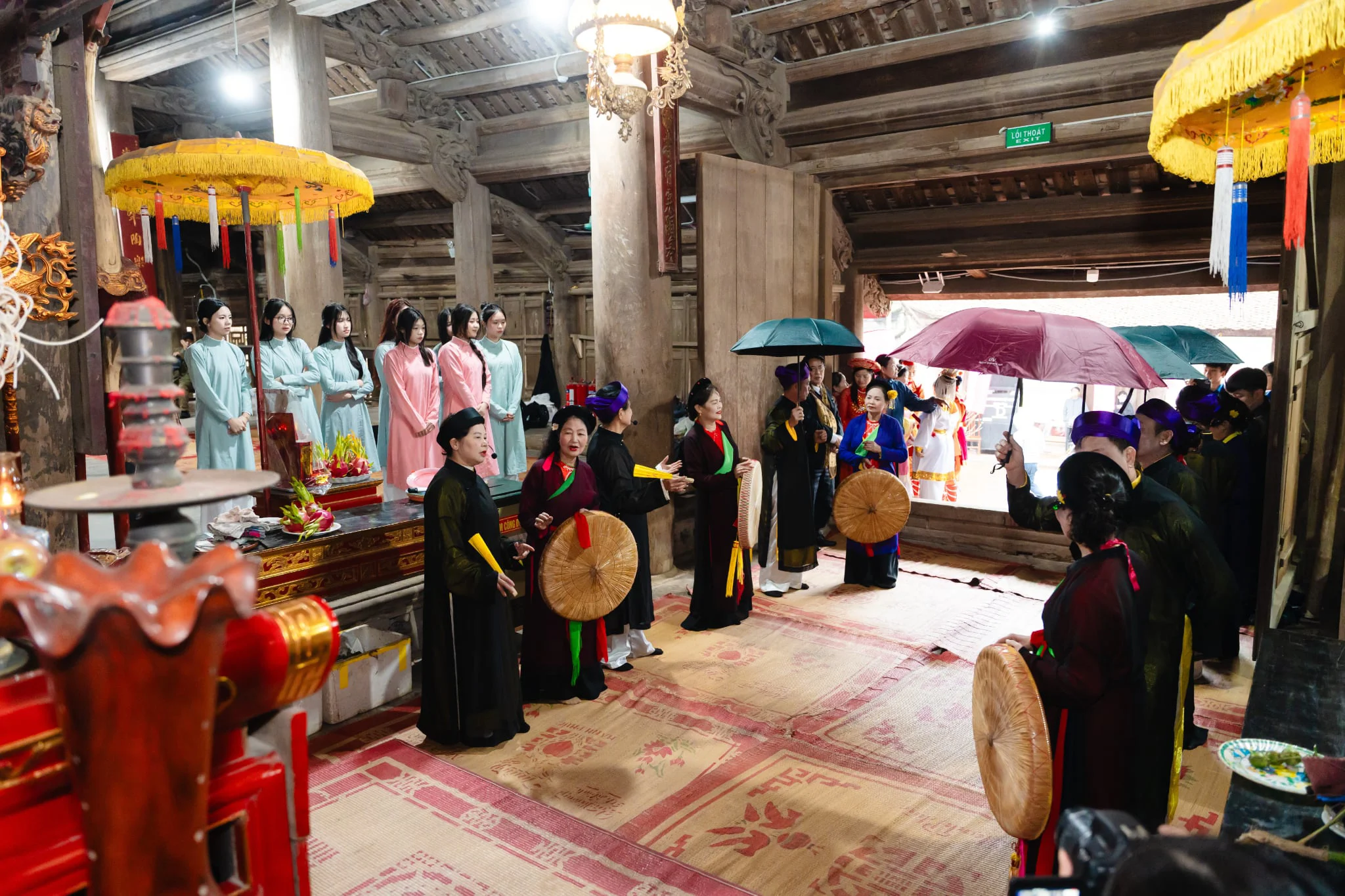 Ấn tượng với Lễ hội tái hiện Tết cổ truyền tại Đình So, Hà Nội