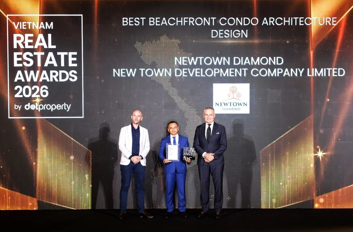 Thiết kế kiến trúc biểu tượng của Newtown Diamond được vinh danh tại Dot Property Awards 2026