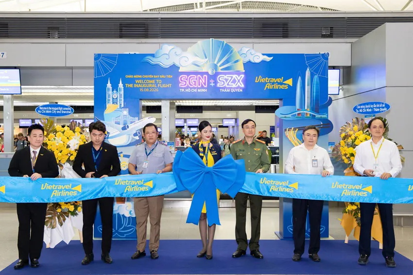 Vietravel Airlines khai trương đường bay thẳng TP.HCM – Thâm Quyến