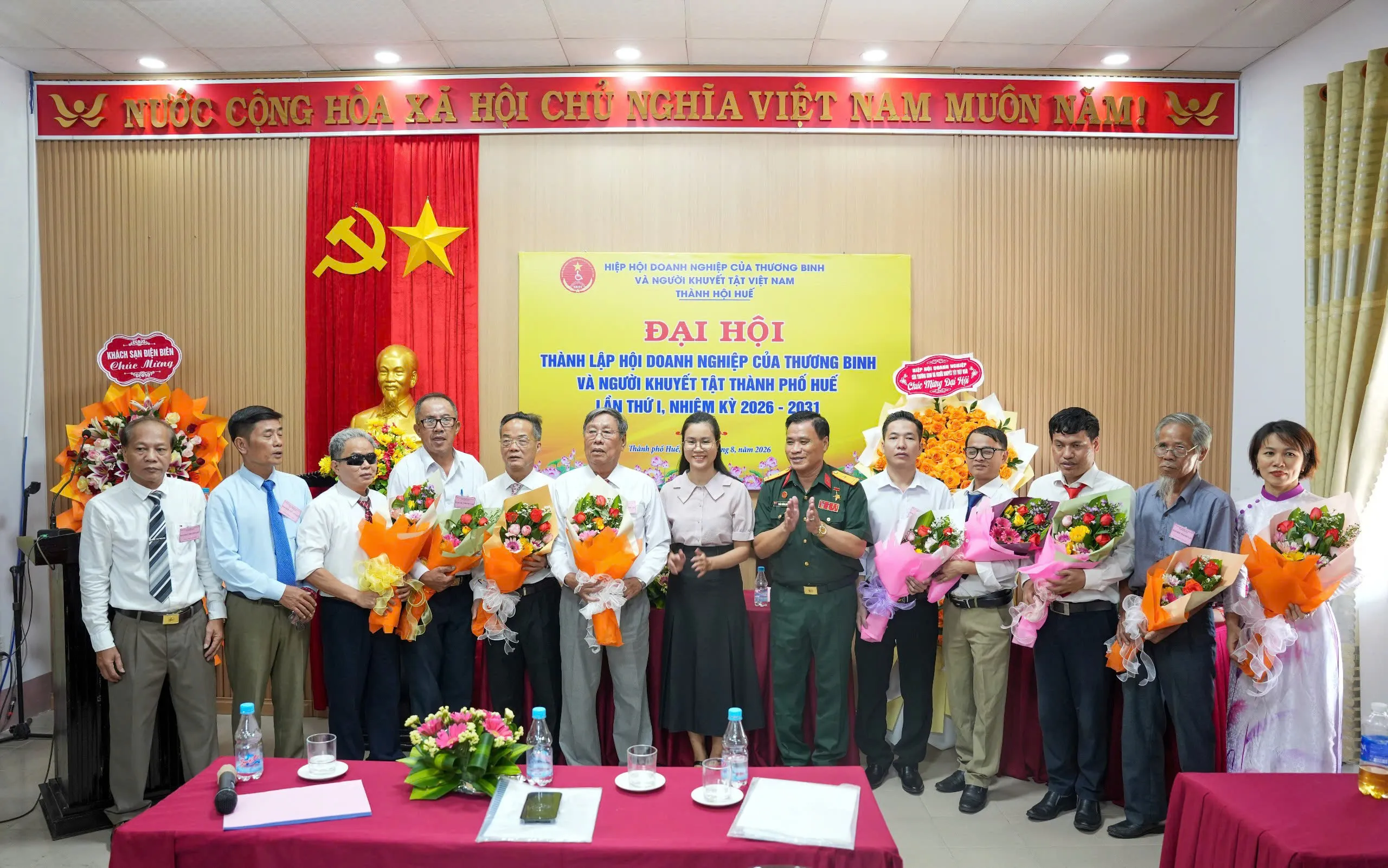 Đại hội lần thứ nhất Hội Doanh nghiệp của Thương binh và Người khuyết tật thành phố Huế: Tạo điểm tựa để hội viên vươn lên phát triển