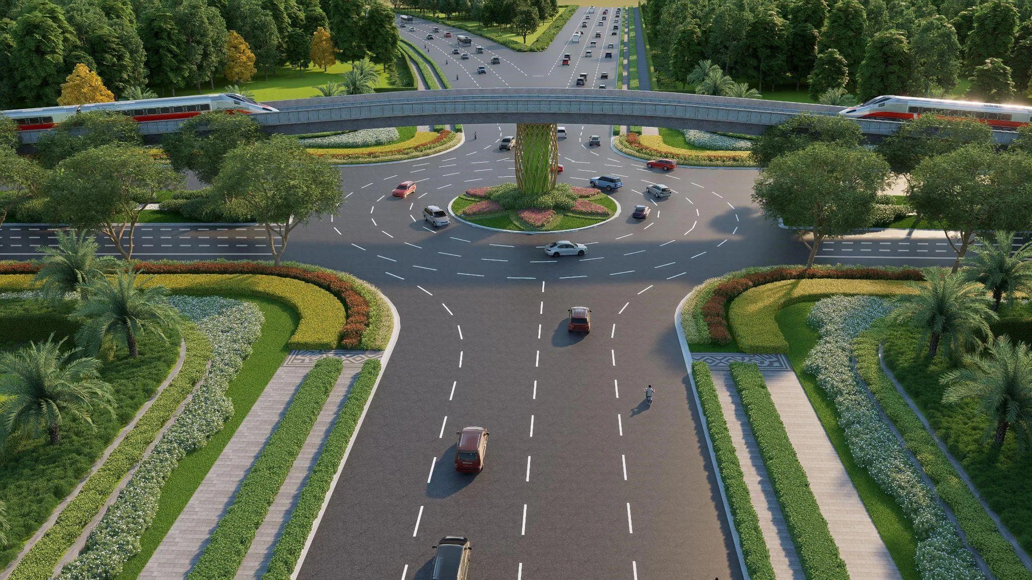 Soi tuyến đường 10 làn xe xuyên đảo đầu tiên của Việt Nam tại Phú Quốc 