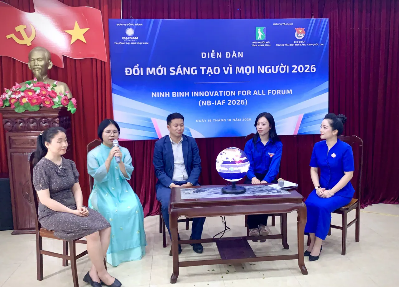 Hội Người mù tỉnh Ninh Bình tổ chức diễn đàn “Đổi mới sáng tạo vì mọi người 2026”