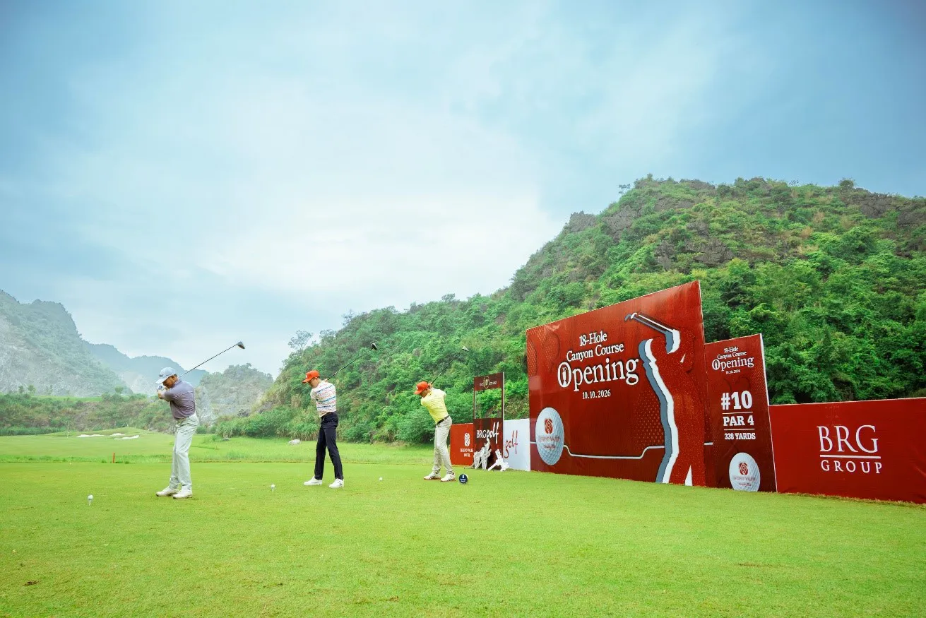 Legend Valley Country Club hoàn thiện 36 hố gôn tiêu chuẩn quốc tế, ghi dấu sân gôn thứ 10 của BRG Golf