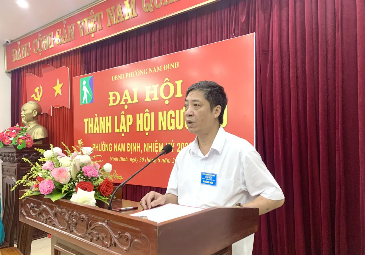 Đại hội thành lập Hội Người mù phường Nam Định nhiệm kỳ 2026-2031