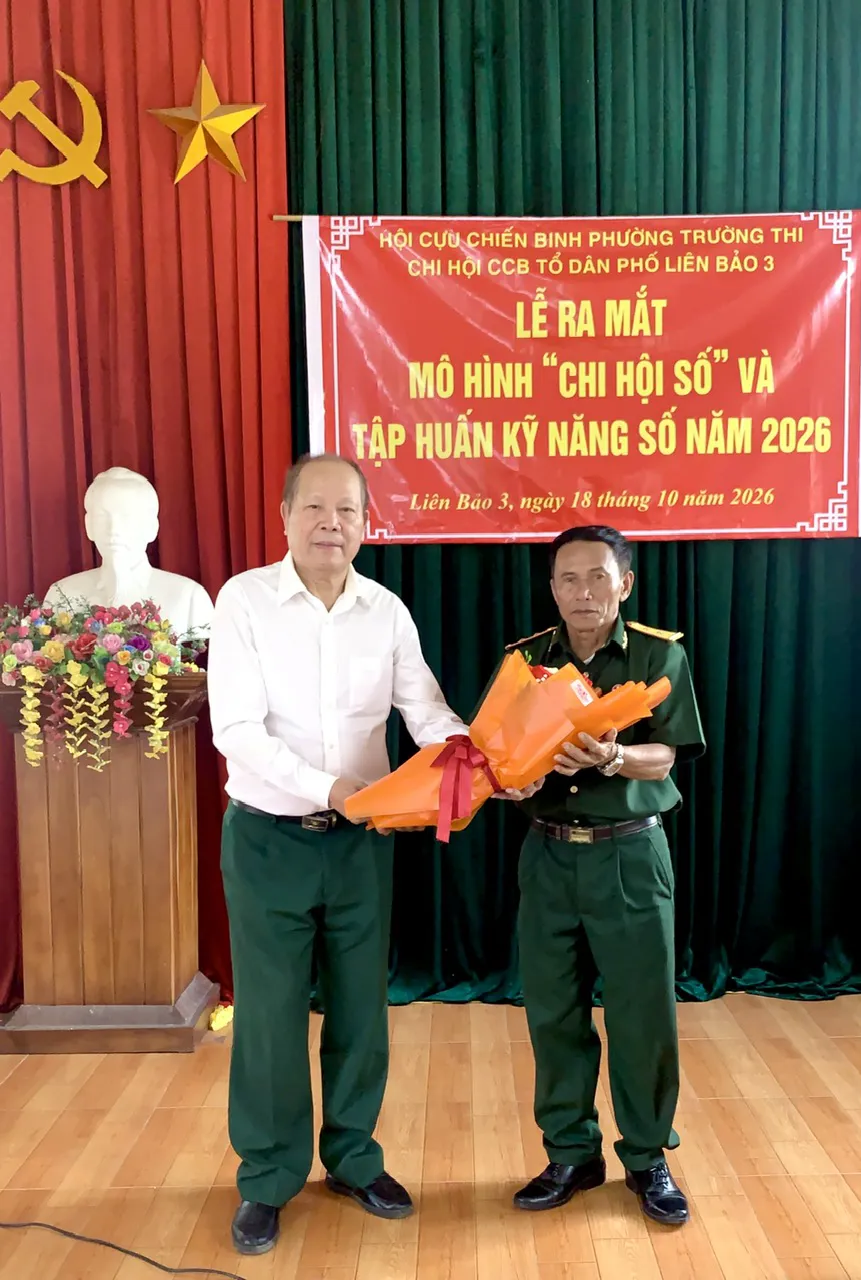 Ninh Bình: Ra mắt mô hình “Chi hội số” Cựu chiến binh Tổ dân phố Liên Bảo 3