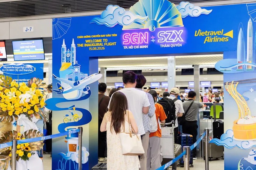 Vietravel Airlines khai trương đường bay thẳng TP.HCM – Thâm Quyến