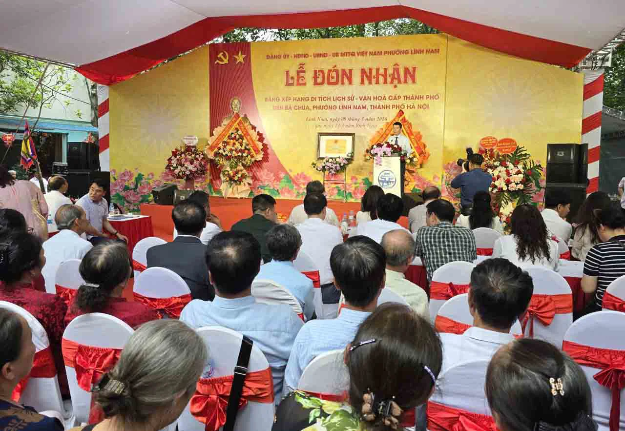 Phường Lĩnh Nam (Hà Nội): Đền Bà Chúa được công nhận Di tích cấp thành phố.