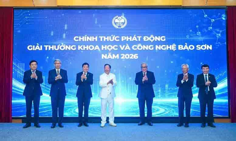 Giải thưởng Khoa học và Công nghệ Bảo Sơn 2026: Tìm kiếm các công trình đột phá vì tương lai