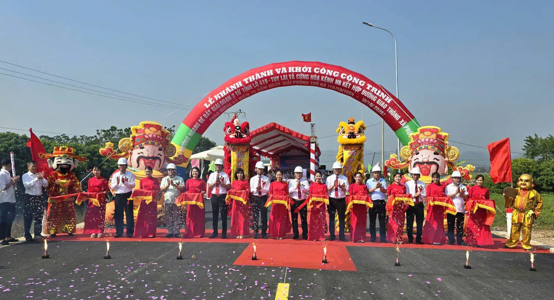 Xã Phúc Sơn, TP Hà Nội: Khánh thành và khởi công các Công trình chào mừng giải phóng Thủ Đô