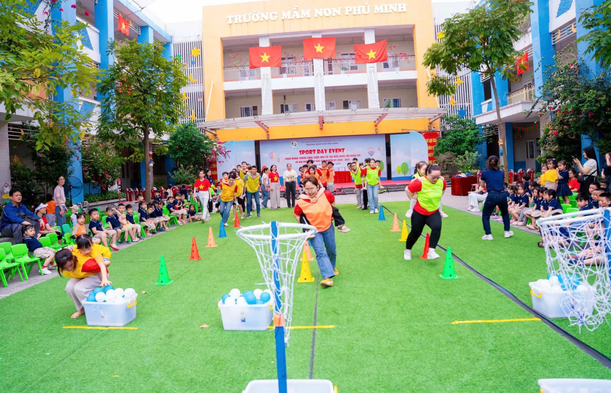 Ngày hội Thể dục Thể thao - Dấu ấn giáo dục toàn diện của Trường Mầm non Phú Minh