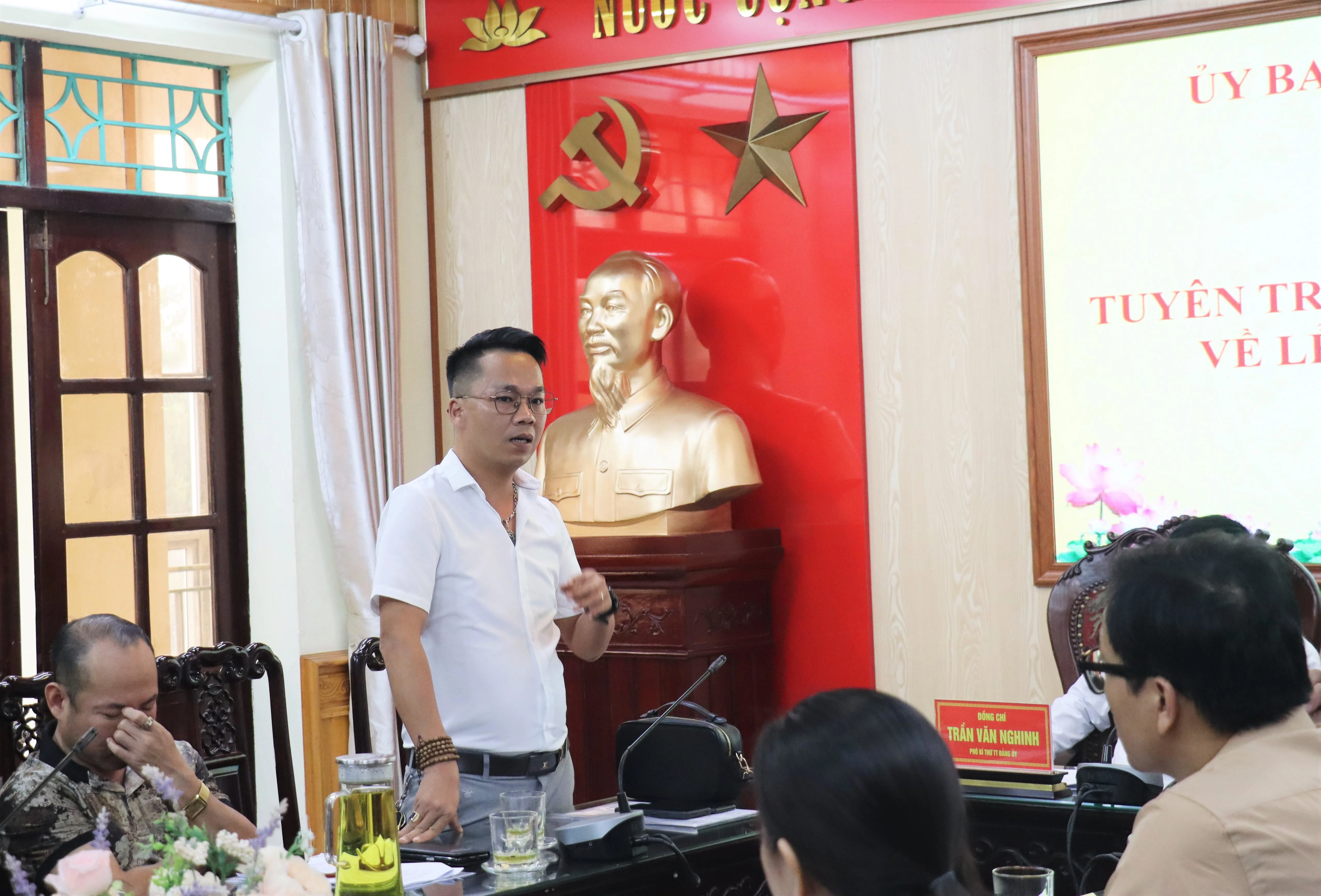 Xã Vụ Bản tổ chức hội nghị tuyên truyền, giới thiệu hình ảnh về Lễ hội Phủ Dầy